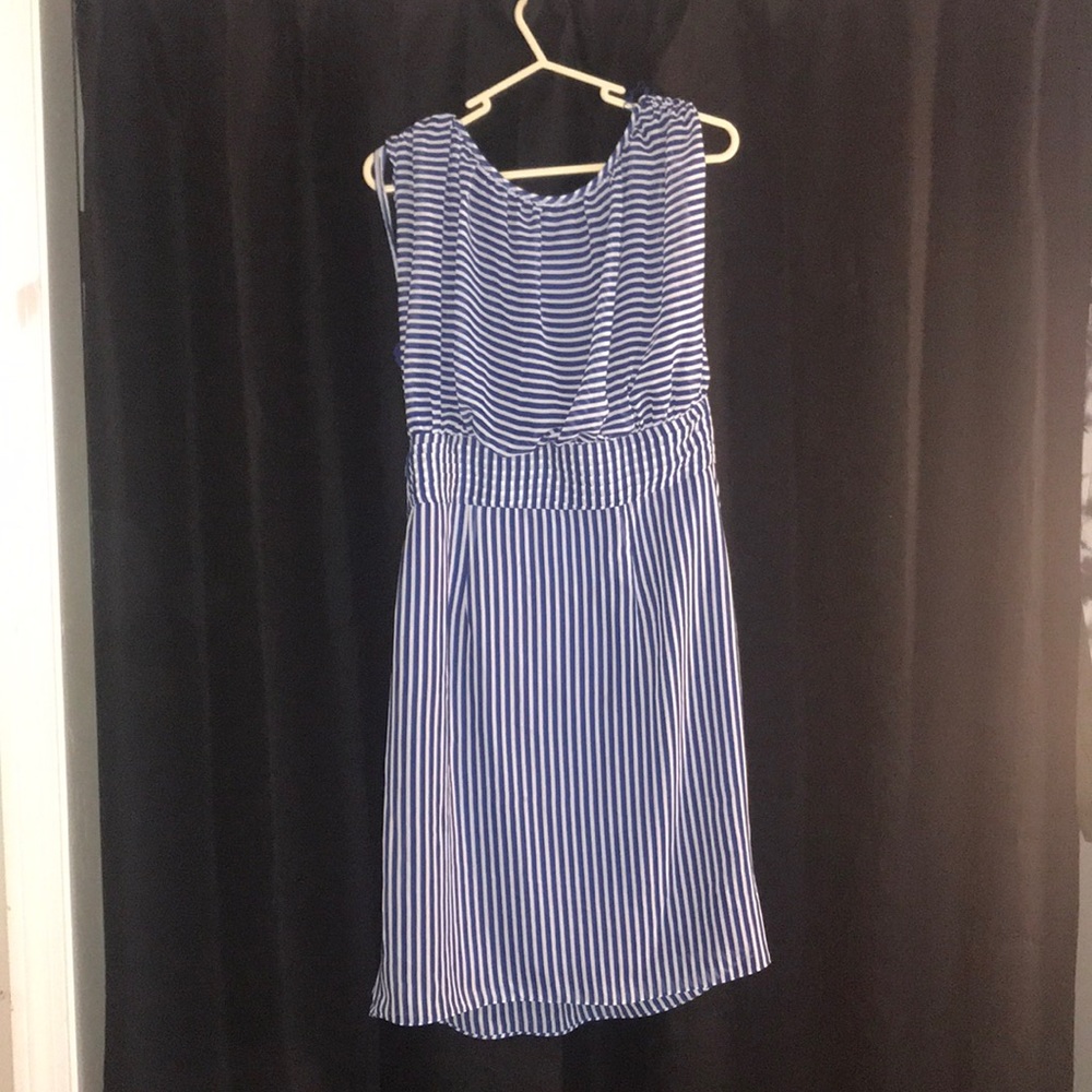 Blue and white Stripped dress